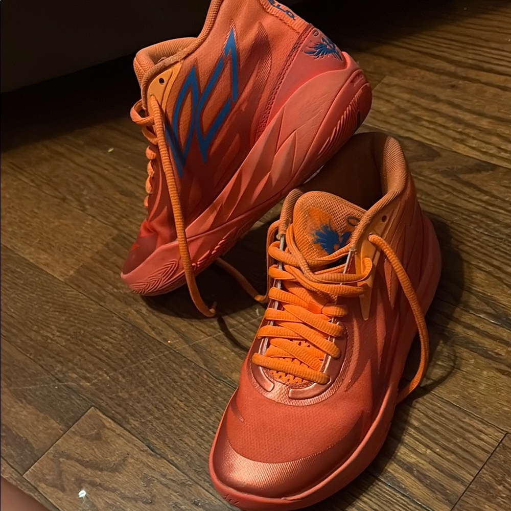 Nike Orange and Blue Athletic Shoes